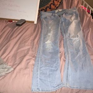 Flared Hollister Jeans W/ Rips!